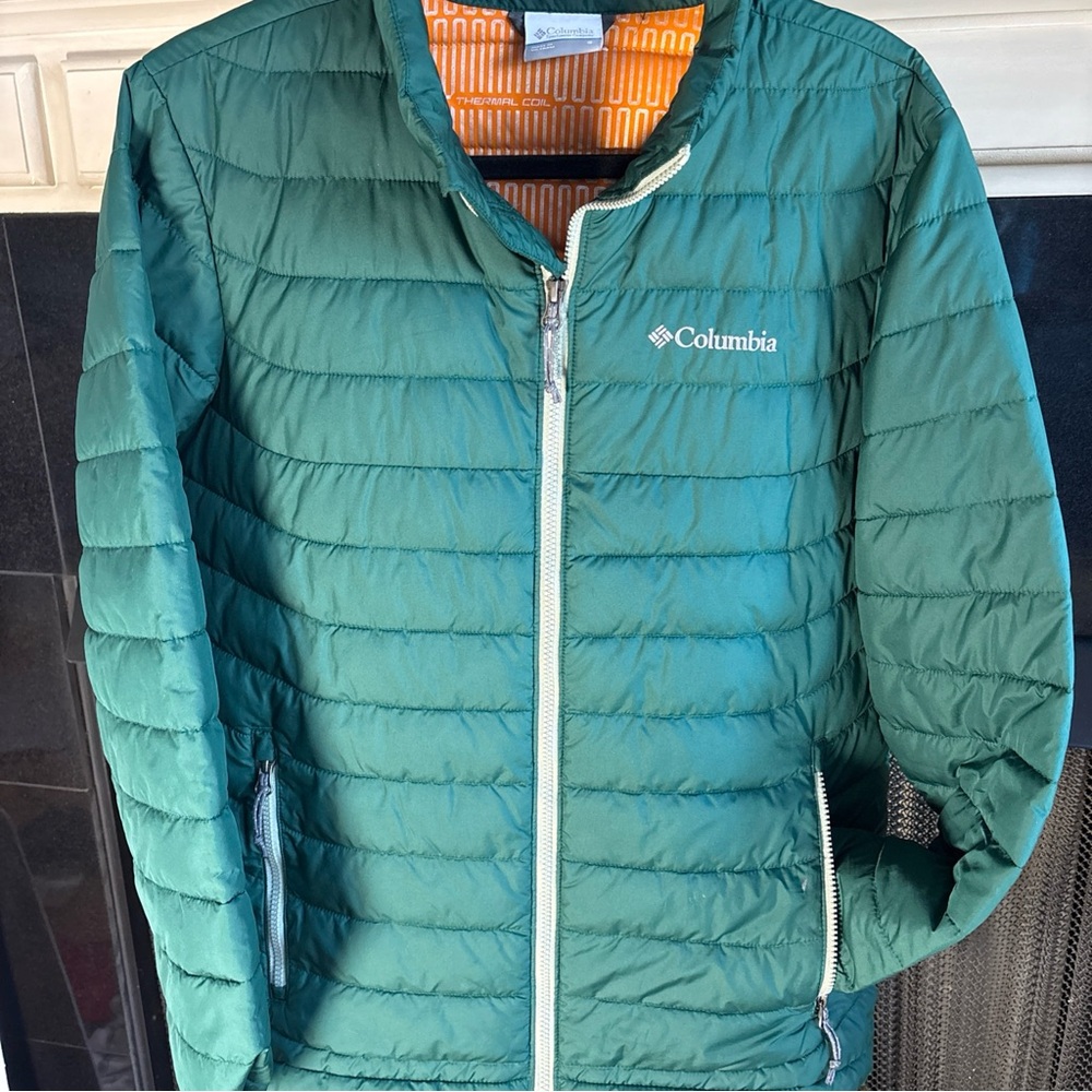 Columbia Teal and Orange Thermal Jacket Unisex